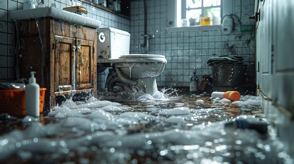 Réparation rapide d'une fuite toilette en urgence